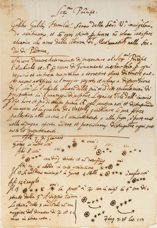 Galileo Galilei manuscript